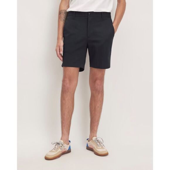 Everlane Other - Everlane Chino Shorts Men Size 33 Navy Blue Performance 7" Stretch Quick Dry NEW